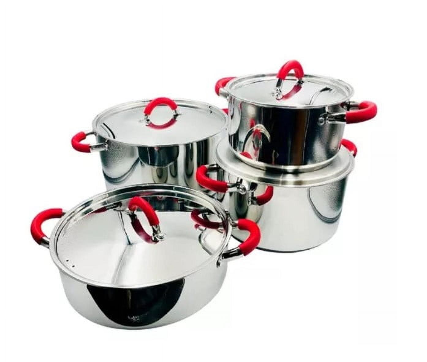 Arte Andino - Bateria De Cocina 8 Piezas Acero Inox