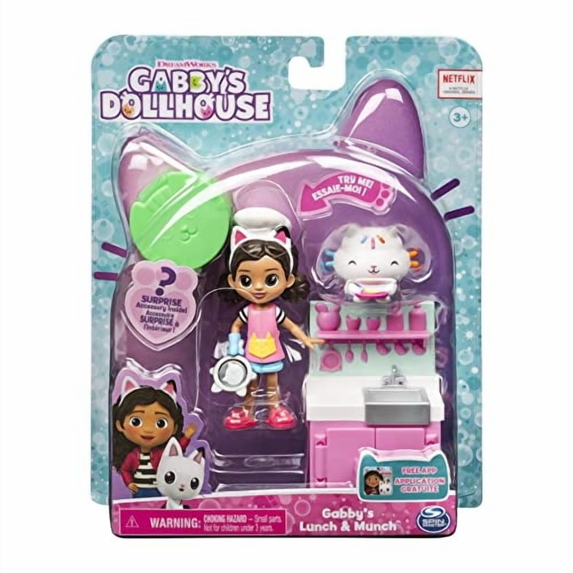 Juego De 2 Figuras De Juguete Gabby's Dollhouse Lunch And Munch Kitchen