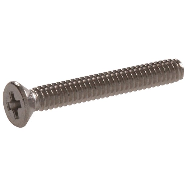 Tornillo de máquina Hillman 825540 de acero inoxidable, cabeza plana Phillips, 10-32 x 1-1/4