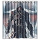 thumbnail image 1 of Cortina de ducha con diseño de Assassin's Creed, juego de cortinas de baño con ganchos, tamaño 66 x 72 pulgadas, 1 of 3