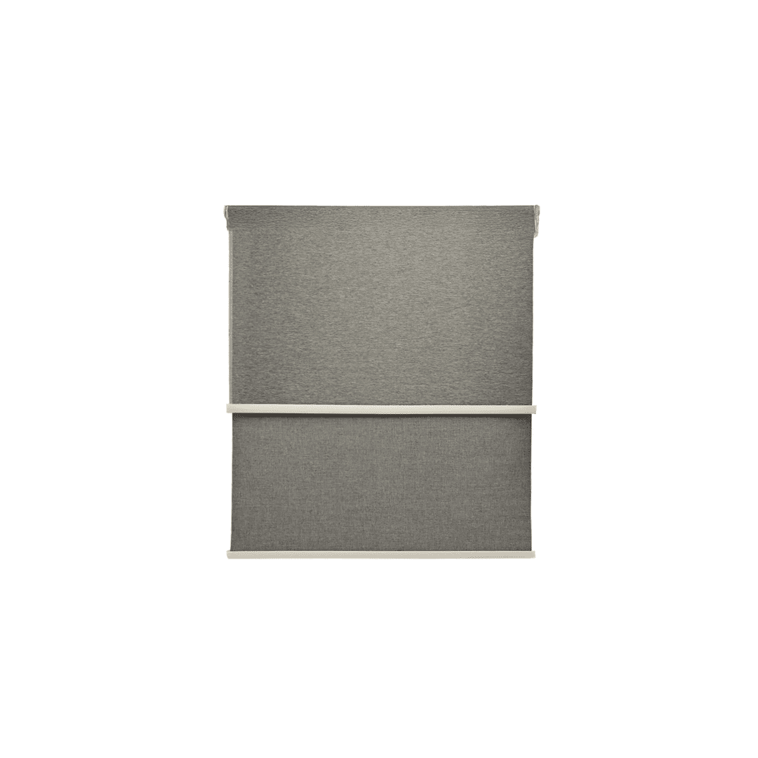 Safe Home Chile - Cortina Roller Blackout Doble Tela Sin Cenefa 180x200 Gris
