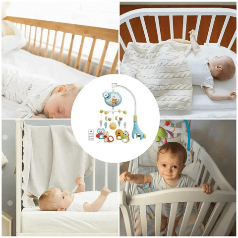 Genérico - Movil Cuna Musical Proyector Luces Giratorio Bebes Lau