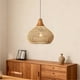 thumbnail image 1 of Lampara Colgante Rattan Claro Duna 50cm, 1 of 11