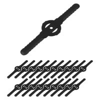 Magideal - 20 Desbrozadoras Para Cortacésped Eléctrico Inalámbrico, Cuchillas De Corte, Herramienta Desbrozadora, Cortadora De Césped De 139 Mm, Cabezal De Cuchillas Para Cortacésped De Jardín. Negro