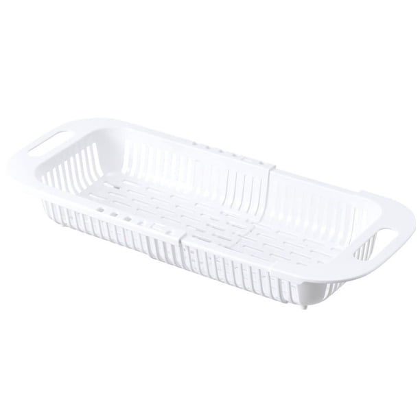 1pc Extend Kitchen Sink Drain Basket, Adjustable Sink Colander For Kitchen Sink, Over The Sink Strainer Basket, Wash Vegetables And Fruits Drain Basket, Home Kitchen Supplies