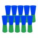 thumbnail image 1 of 10 Piezas Flip Cups Ayuda De Entrenamiento De Agilidad Y Velocidad Para Gimnasio De Guardería Con Red Azul Verde, 1 of 5