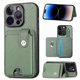 thumbnail image 4 of Funda Billetera Tejida para iPhone 14 Pro Max con Soporte y Tarjetero Verde, 4 of 5
