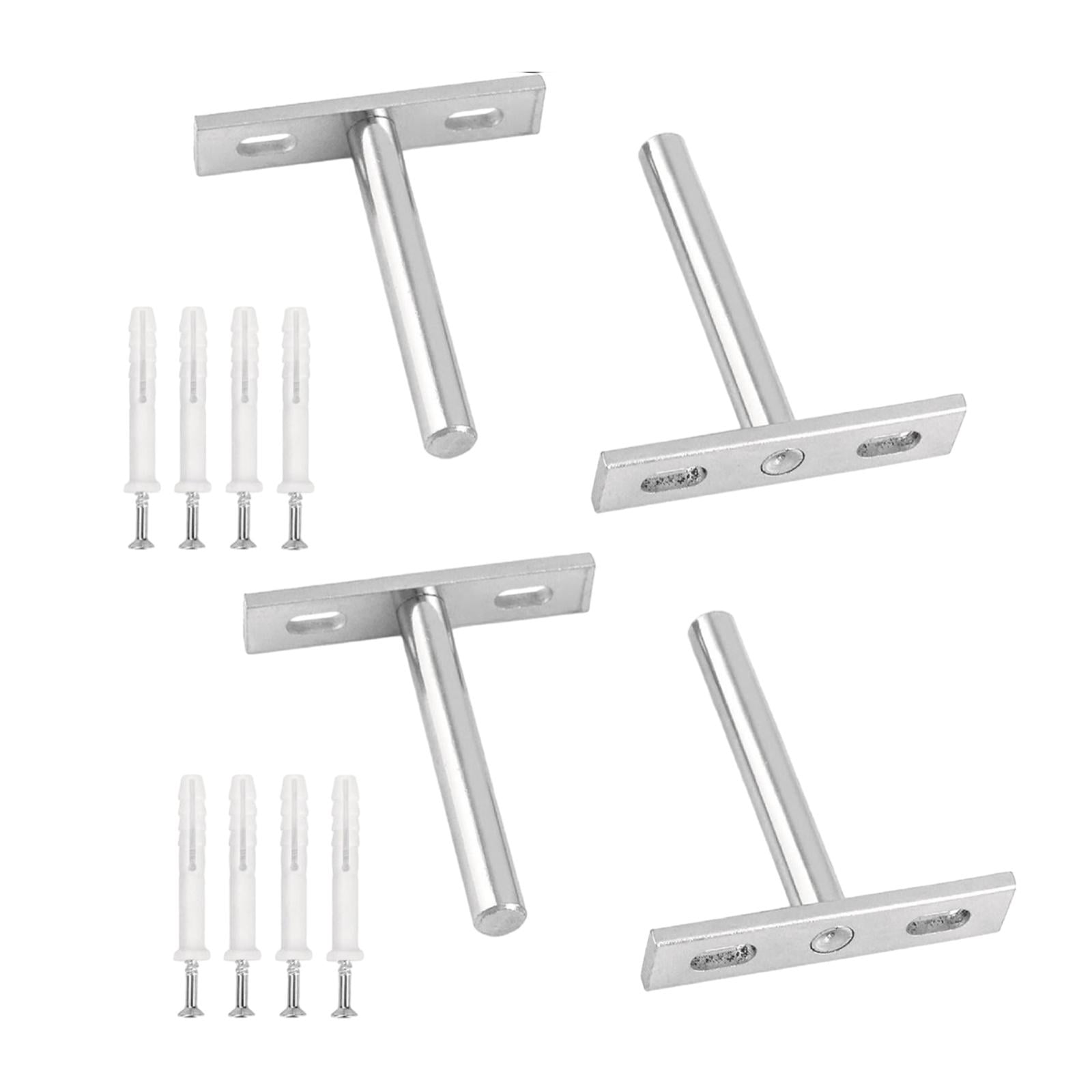Bothyi - 4x Soporte De Estante Soporte De Estante Oculto Para Estanterías Abiertas De Bricolaje