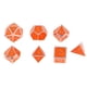 thumbnail image 1 of Juego De Dados De Juego De Mesa De Aleación De Zinc De 7 Piezas Dados De Juego De Entretenimiento Duradero Naranja, 1 of 5