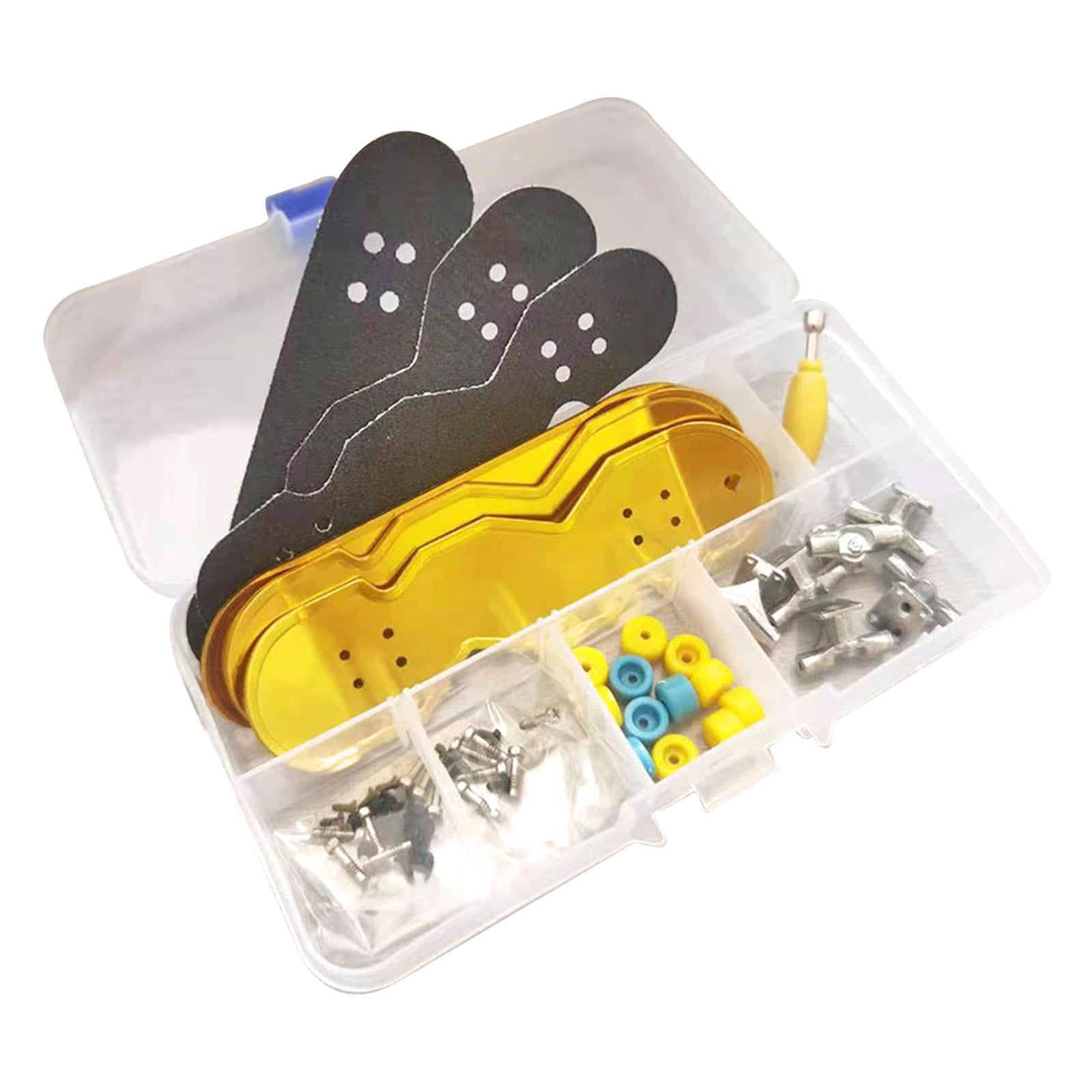 Bothyi - Mini Patineta Profesional Para Dedos, Juego De Mesa, Juguetes Deportivos, Juegos De Patines Para Dedos, Dorado