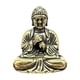 thumbnail image 3 of Pequeña Estatua De Buda Sentado De Latón, Escultura De Mesa Para Amantes Del Té, Accesorio De 2,6x3cm, 3 of 5