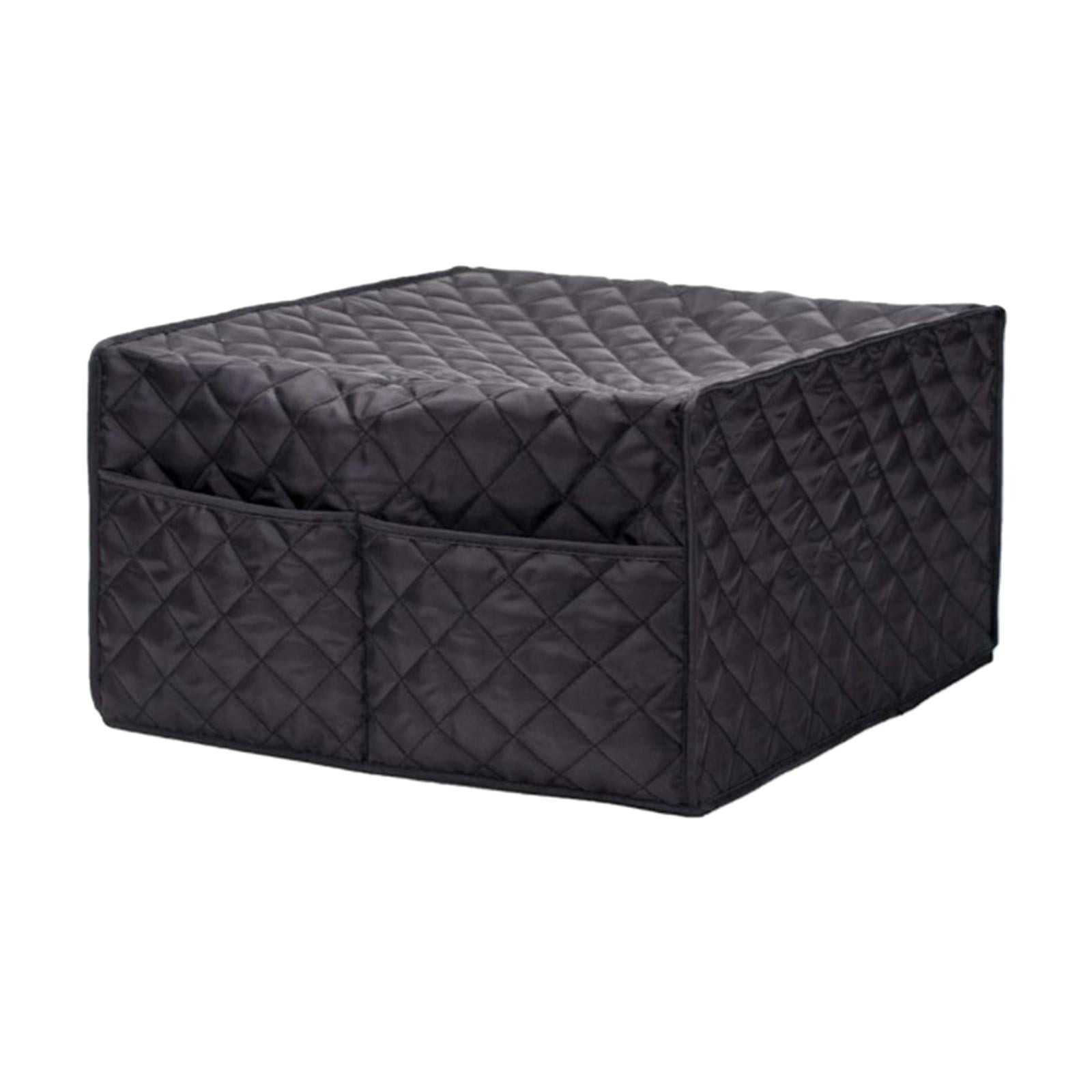 Wswqop - Funda Para Microondas Con Bolsillos De Almacenamiento Para Cocina, Resistente, Pequeña, Para Electrodomésticos De Cocina, Color Negro