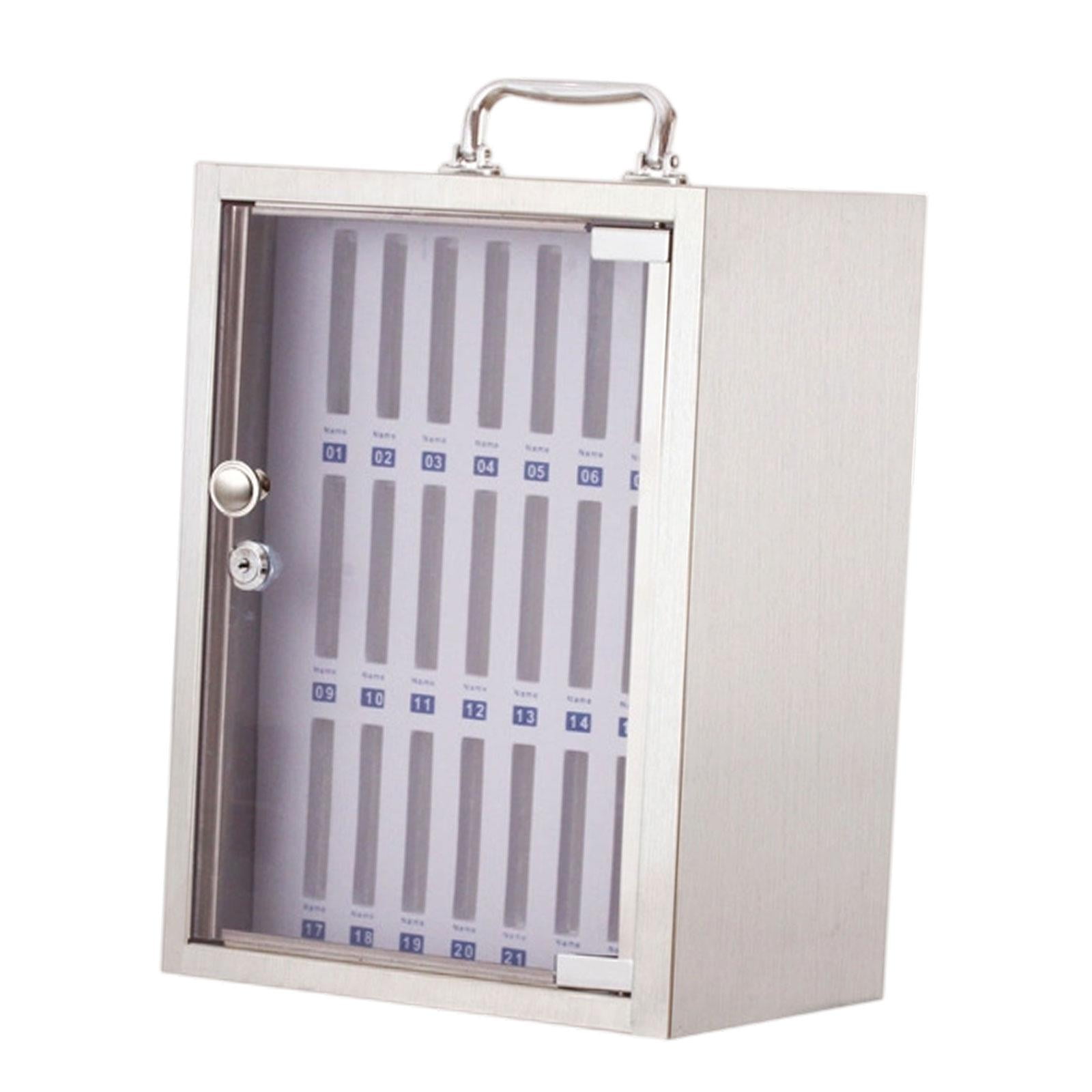 Bothyi - Armario De Almacenamiento Para Teléfono Con Cerradura, Organizador De Pared Para Oficina, Fábrica Y Gimnasio, 24 Ranuras