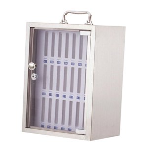 Bothyi - Armario De Almacenamiento Para Teléfono Con Cerradura, Organizador De Pared Para Oficina, Fábrica Y Gimnasio, 24 Ranuras