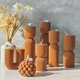 thumbnail image 4 of suxuMhao Decoración Velas Aromáticas de Soja Velas de Pilar, Paquete de 3 Velas Decorativas para Meditación y Relajación, Velas de Sándalo, Juego de Velas Marrón Claro de 3.5x2.09in para el Hogar,, 4 of 4