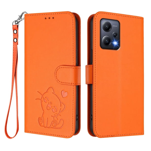 Funda Billetera Magnética para Xiaomi POCO X5, Naranja