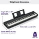 thumbnail image 3 of Piano digital Yamaha P45B de 88 teclas con pedal de sustain y fuente de alimentación, 3 of 3