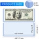 thumbnail image 3 of Paquete de 30 fundas transparentes para billetes de dólar, 6,8 x 2,9 pulgadas, 3 of 3