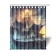 thumbnail image 1 of Cortina de ducha con diseño de castillo y ganchos, 60 x 72 pulgadas, 1 of 3