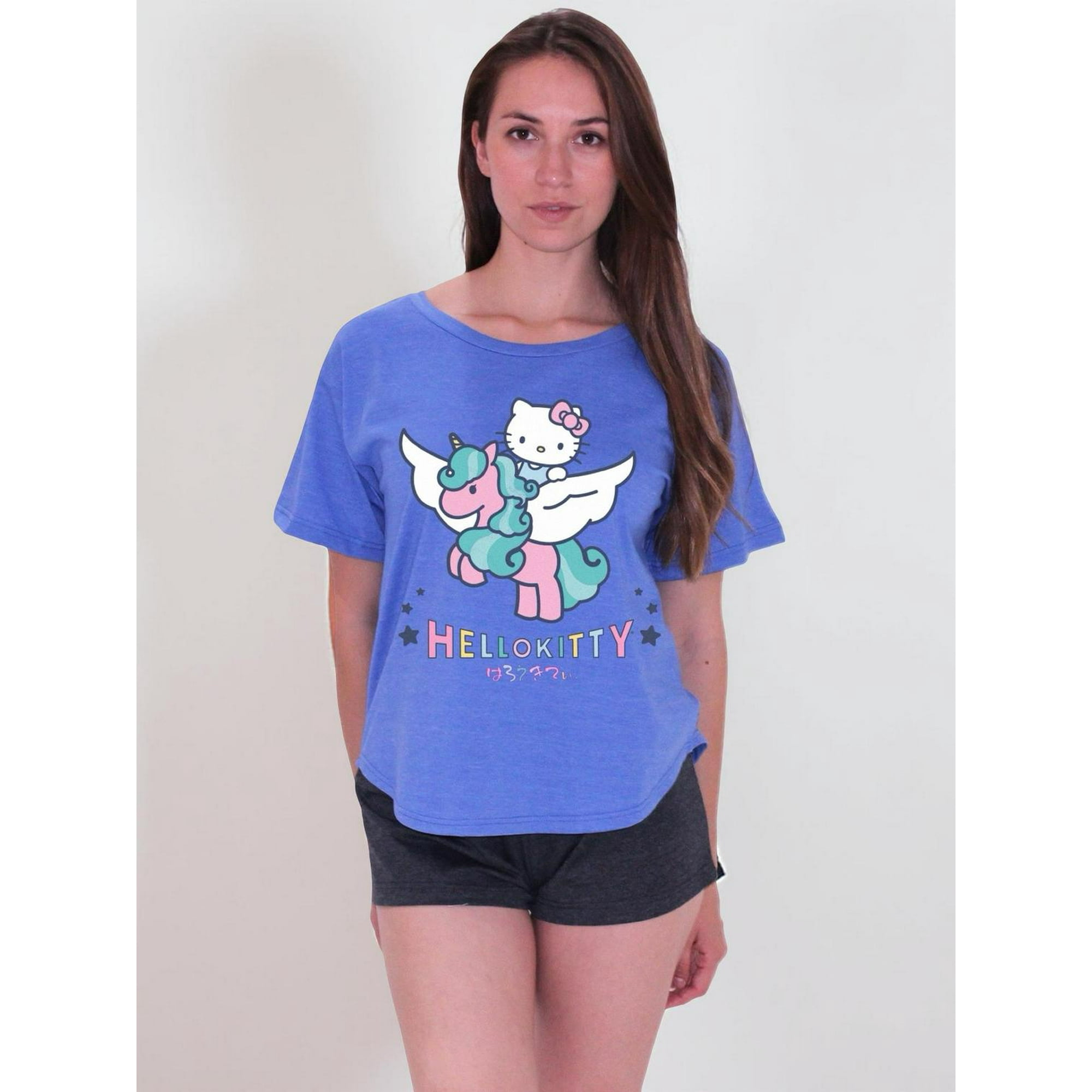 Pijama Mujer Hello Kitty Azul L