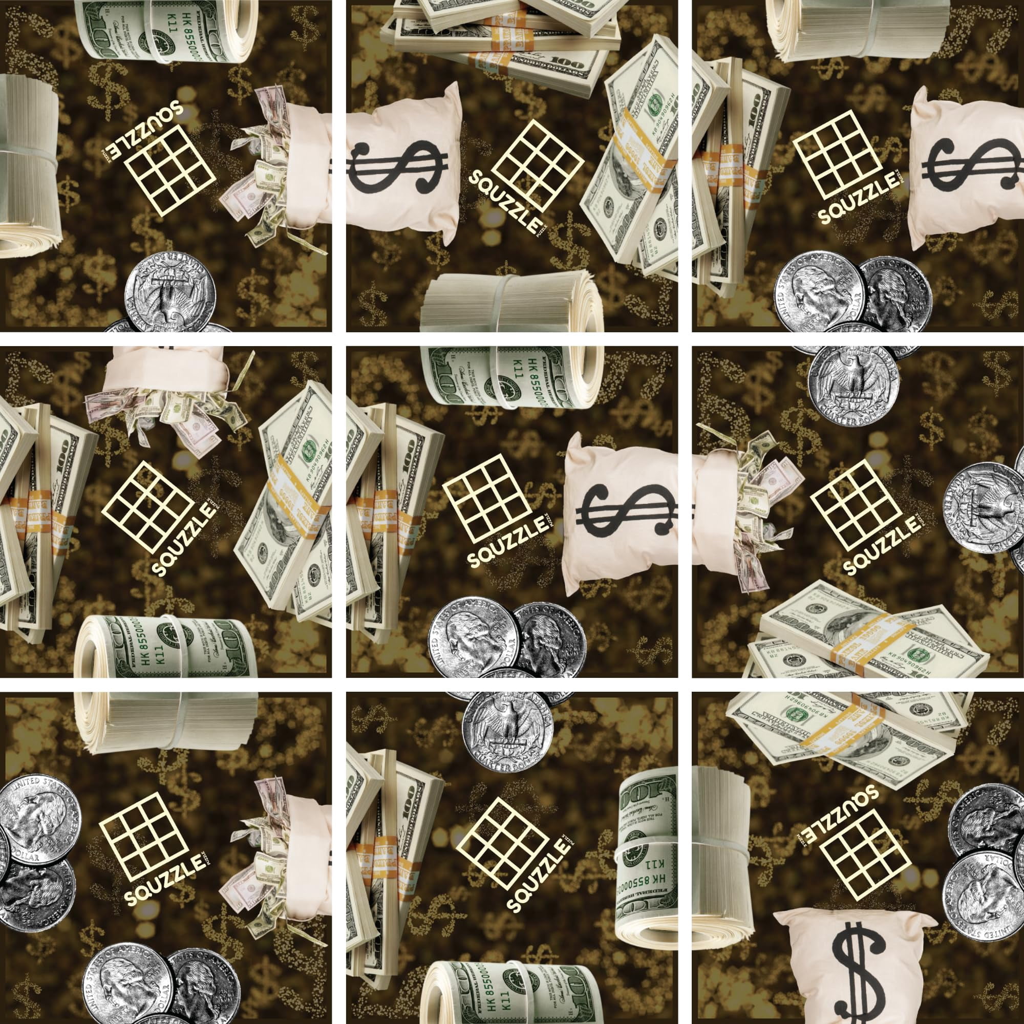 Juego De Rompecabezas Fun Squared Games Squzzle Puzzle De 9 Piezas