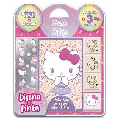 Blister Libro Para Pintar + 1 Tintero Hello Kitty  Vertice