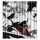 thumbnail image 1 of Cortina de ducha Naruto Sasuke, juego de cortina de baño con ganchos, tamaño 66 x 72 pulgadas, 1 of 3