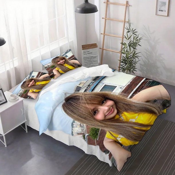 3pcs Lisa Inspired Jump Duvet Cover Set - Soft Bedding and Pillowcases Ideal for All Seasons