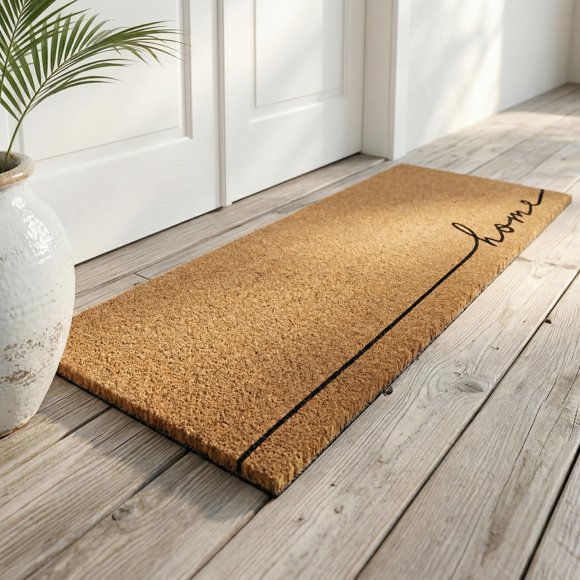 ALFOMBRA FAB HAB 46 cm x 152 cm de Coco Natural Antideslizante