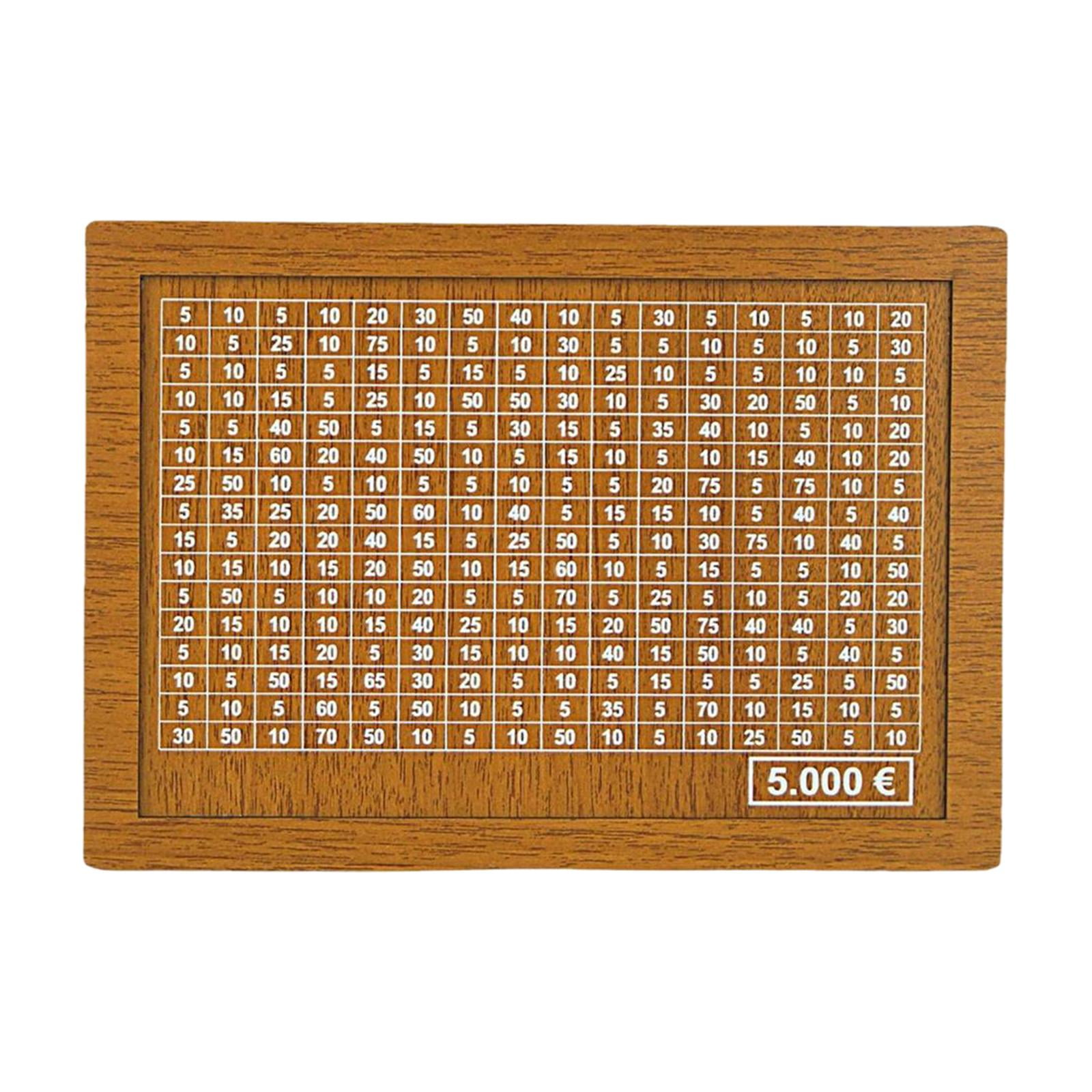 Magideal - Caja De Dinero De Madera Con Herramienta Para Contar Monedas, Cajas De Papel Para Dinero, Hucha Para Niños, Decoración Del Hogar, Cajón De Almacenamie 5000 Euros