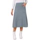 thumbnail image 4 of INSPIRE CHIC Falda de Suéter de Mujer Otoño Invierno Elástica de Cintura Alta Falda Midi de Punto A-Line con Bolsillos S Gris, 4 of 6