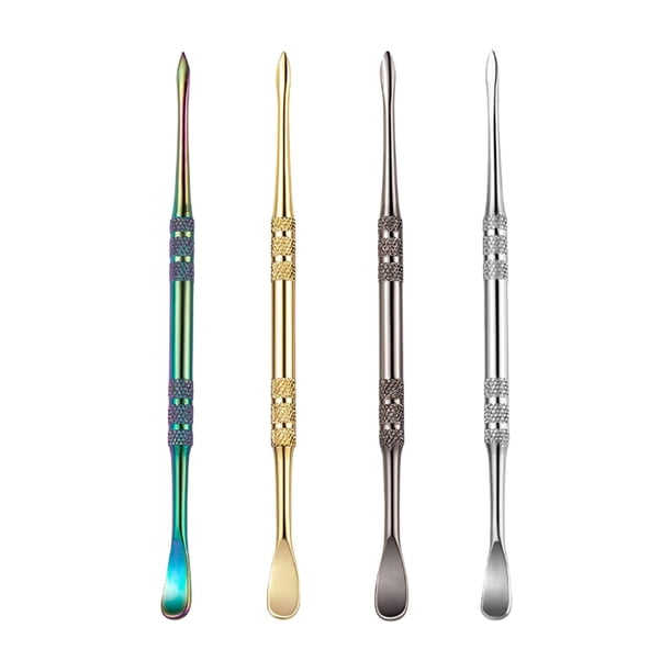 Herramienta de tallado de cera de 4 unidades, herramienta de modelado para esculpir, cuchara de 12 cm de largo, amplia aplicación, plateado, dorado,