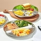 thumbnail image 2 of Plato de acero inoxidable para niños pequeños con ventosa, platos divididos de 23 cm con fundas de silicona extraíbles, juego de 2 platos irrompibles para refrigerios de bebé, 2 of 5