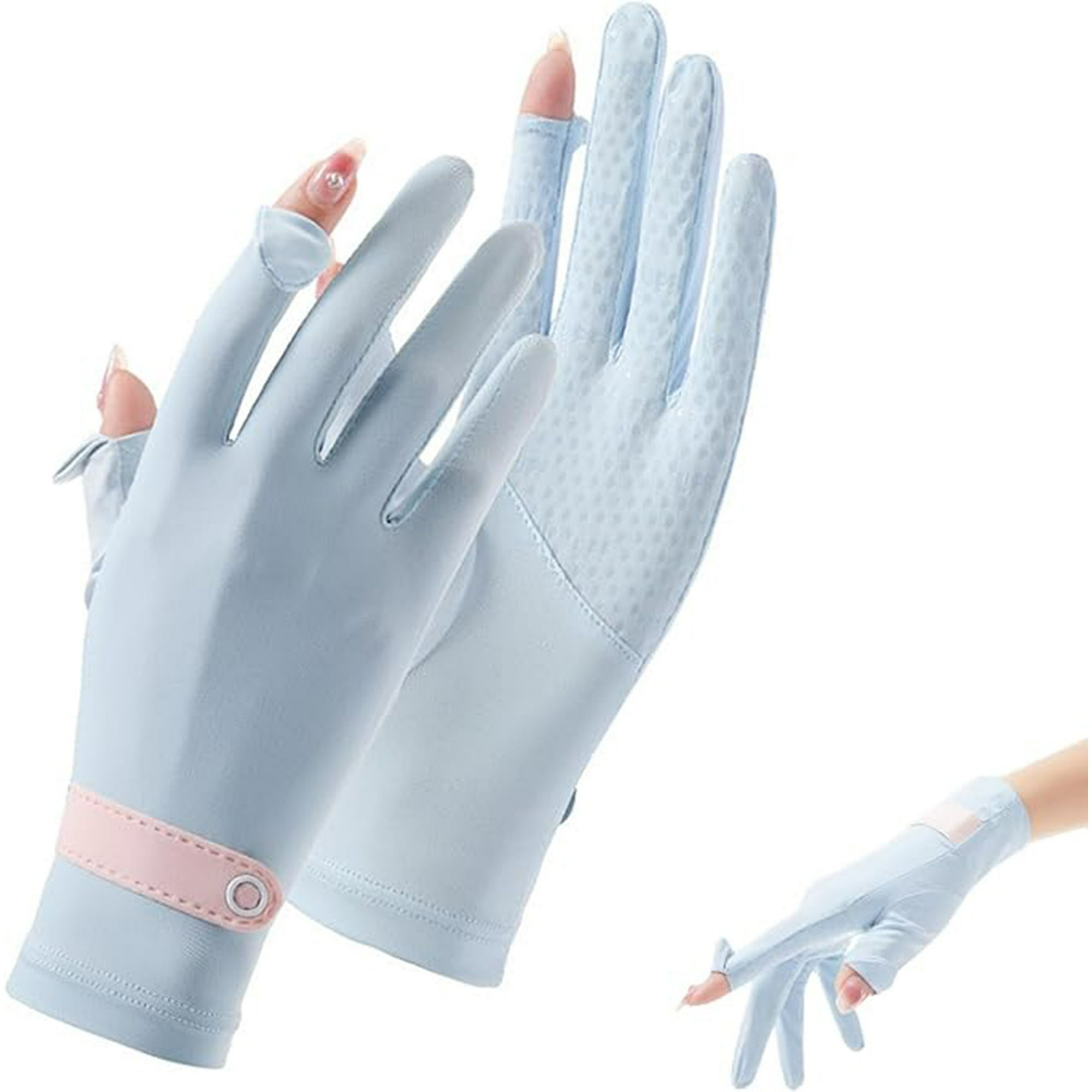 Veatool - Guantes Con Protección Solar, Guantes Con Pantalla Táctil De Dedos Expuestos, Upf 50+, Guantes Deportivos Para Hombres Y Mujeres, Adecuados Para Deportes Al Aire Libre, Ciclismo, Correr, Etc