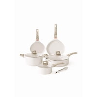 Genérico - Bateria De Cocina Juego De Ollas Retirable 3Pcs Blanco