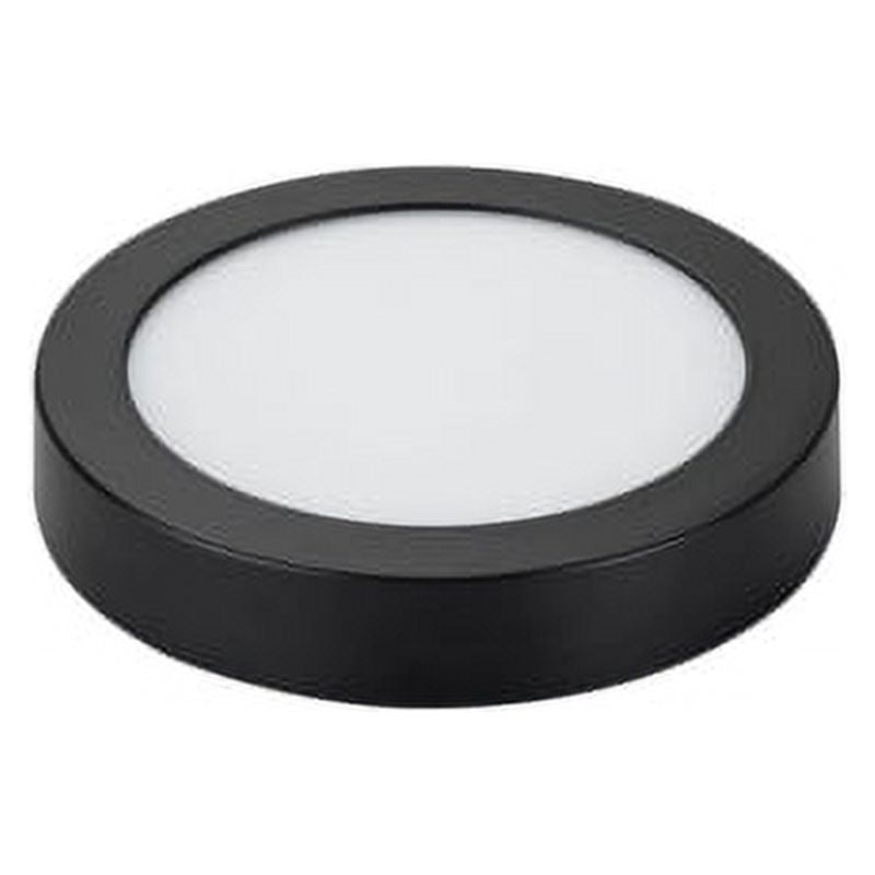 Hb Led - Panel Redondo Led Sobrepuesto Negro 18w Frío