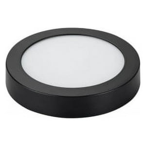 Hb Led - Panel Redondo Led Sobrepuesto Negro 18W Frío