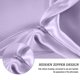 thumbnail image 3 of Fundas de almohada de seda Jocoku, 100% seda de morera estándar, color morado claro, 3 of 6