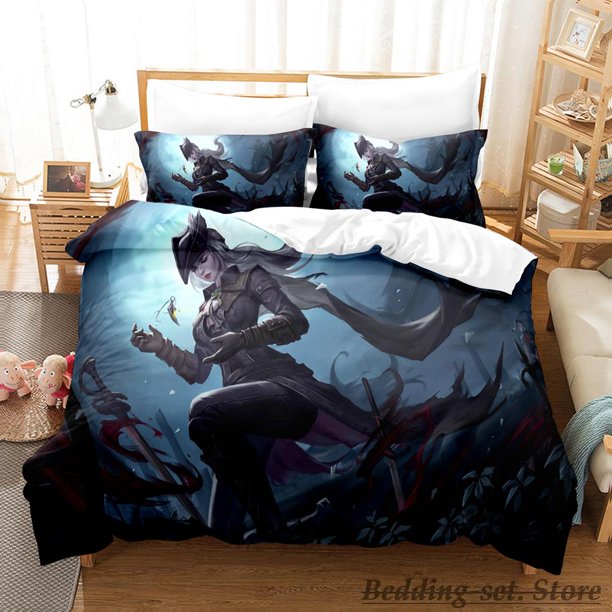 New Bloodborne Lady Bedding Set Bed Set Adult Kid Bedroom Duvetcover SetsGame