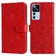 thumbnail image 2 of Funda tipo cartera FOXDOCK para Xiaomi 12T , diseño girasol en relieve, cuero PU, cierre magnético, soporte y tarjetero, 2 of 5