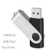 thumbnail image 3 of Unidades flash USB Enfain de 16 GB, USB 2.0, giratorias, paquete de 10 unidades, negras, 3 of 8