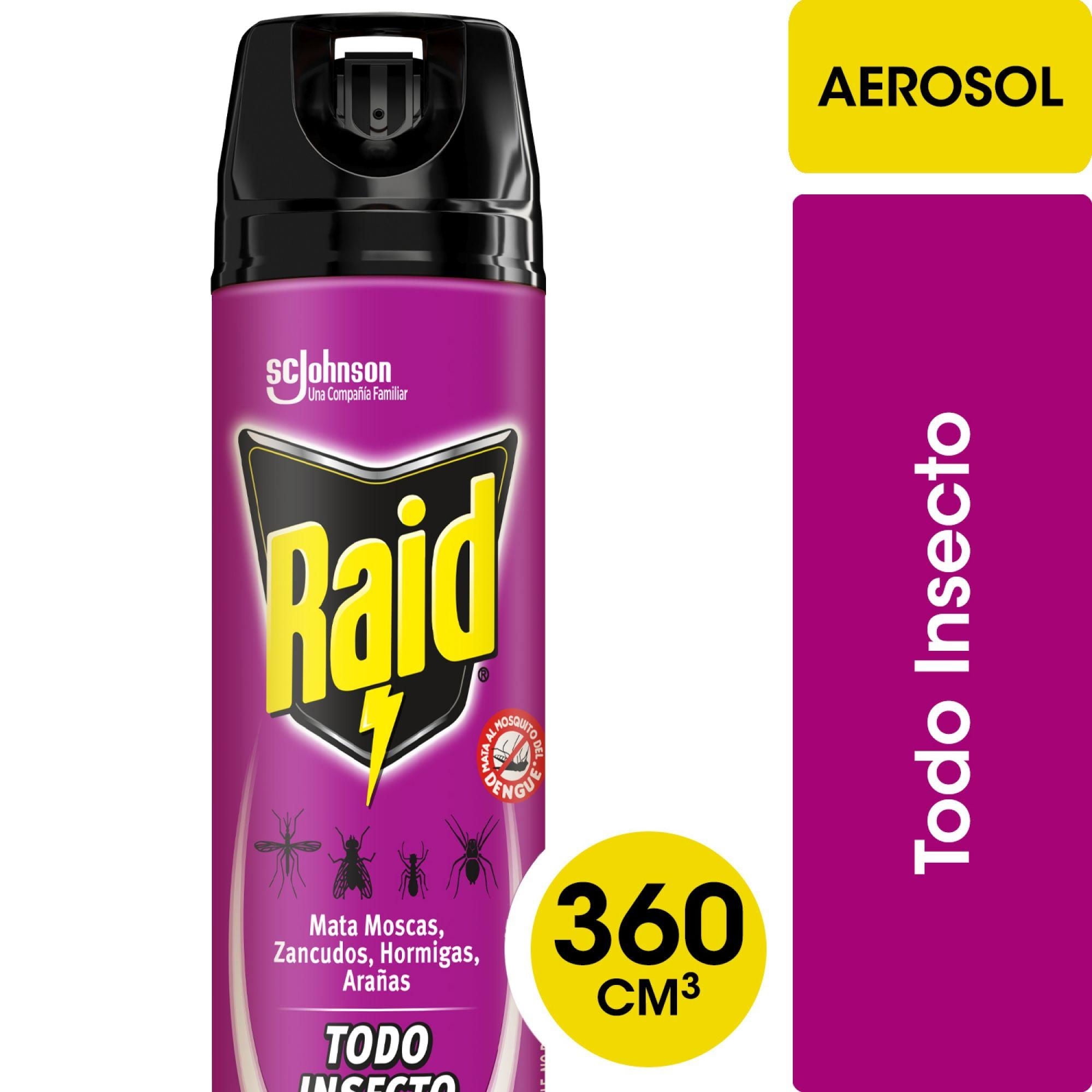 Raid - Insecticida Aerosol Mata Todo Insectos