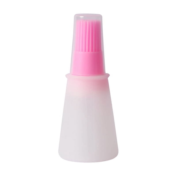 1/2/3pcs 2.2oz Brand Silicone BBQ Oil Bottle Brush With Flat-Bottom Design, Perfect For Barbecue, Cooking And Baking - Heat-Resistant, Easy To Clean And Suitable For All Cookware Surfaces, Outdoor Ca
