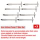 thumbnail image 5 of Juego de 8 piezas para tapa de válvula RJSPHH en plata con extensores cromados, 5 of 7