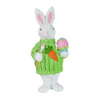 Bothyi - Estatuilla De Conejo De Resina En Miniatura Estatua De Conejito De Animales De Pascua Decoración De Escritorio Manualidades Verde