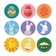 thumbnail image 3 of 90x Pegatinas de Feliz Pascua Surtidas Etiquetas de Bolsas de Regalos Papel Temático de Pascua Pegatinas Decorativas de Regalo de Pascua para Bolsas S Estilo C, 3 of 5
