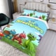 thumbnail image 3 of Lil Stompers Conjunto de sábanas temático, trío de piezas, cómodo y amigable con la piel, diseño único, regalo de decoración para el hogar para familiares, amigos y fans,135cm *200cm, 3 of 6