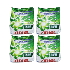 Pack 4 Detergente Ariel En Polvo Doble Poder 700G Cu, Rinde Más