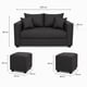 thumbnail image 3 of sofa aurelia 2 cuerpos 2 puff, 3 of 3