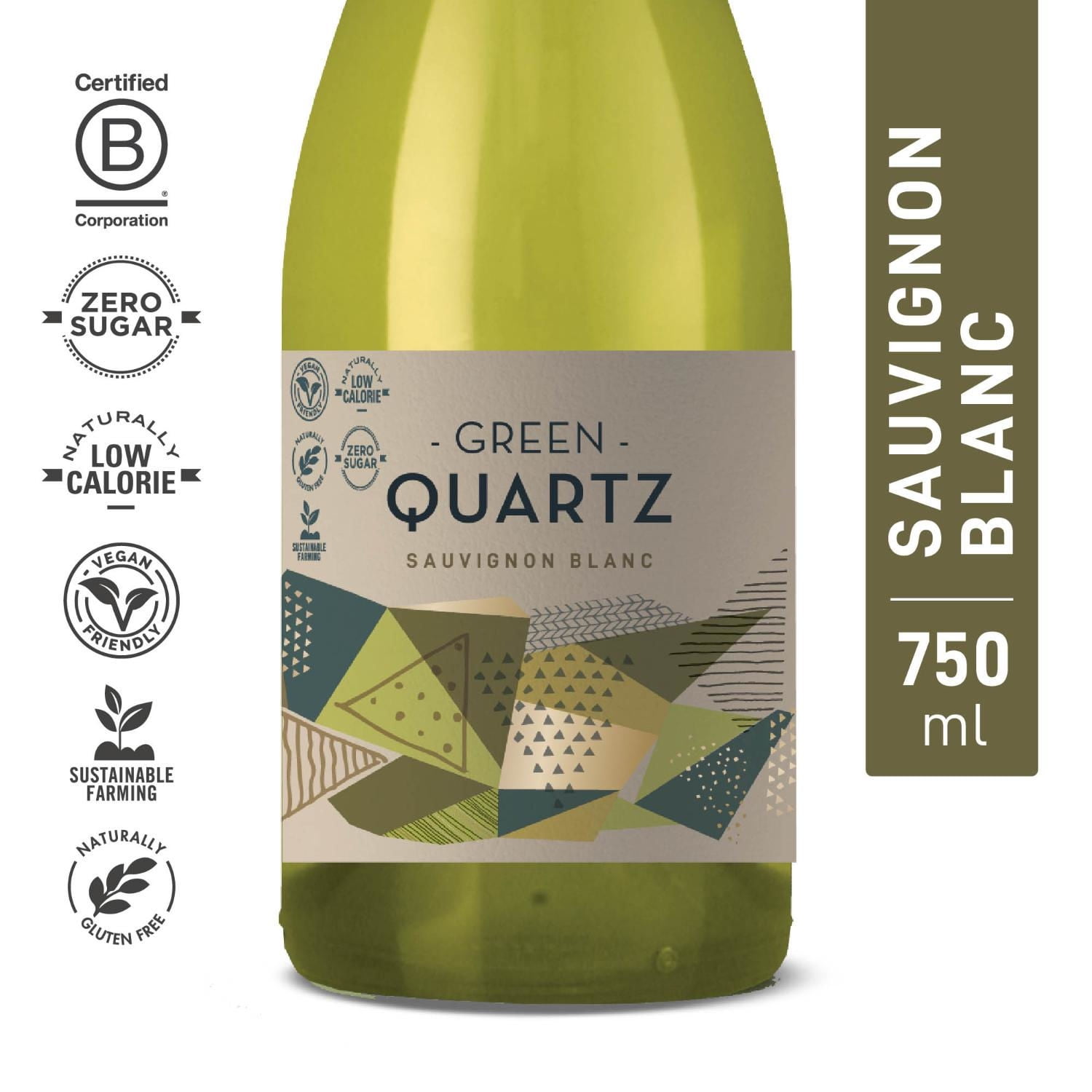 Vino Blanco Sauvignon Blanc Gran Reserva 12.5° Botella 750 ml Green Quartz